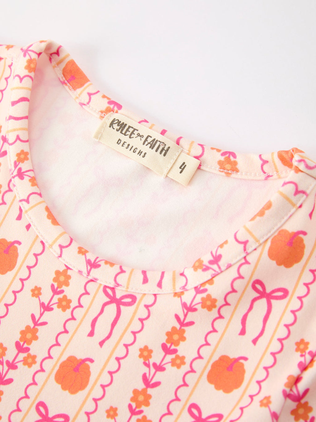Halloween Thanksgiving Pumpkin Bow Pocket Girls Dress - My Home Sweet Home