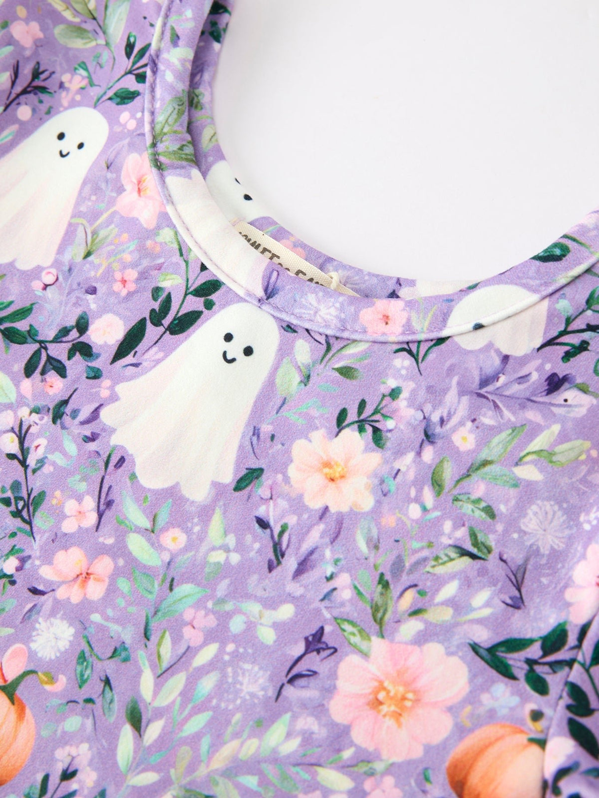 Halloween Ghost Pumpkin Girls Long Sleeve Twirl Dress - My Home Sweet Home