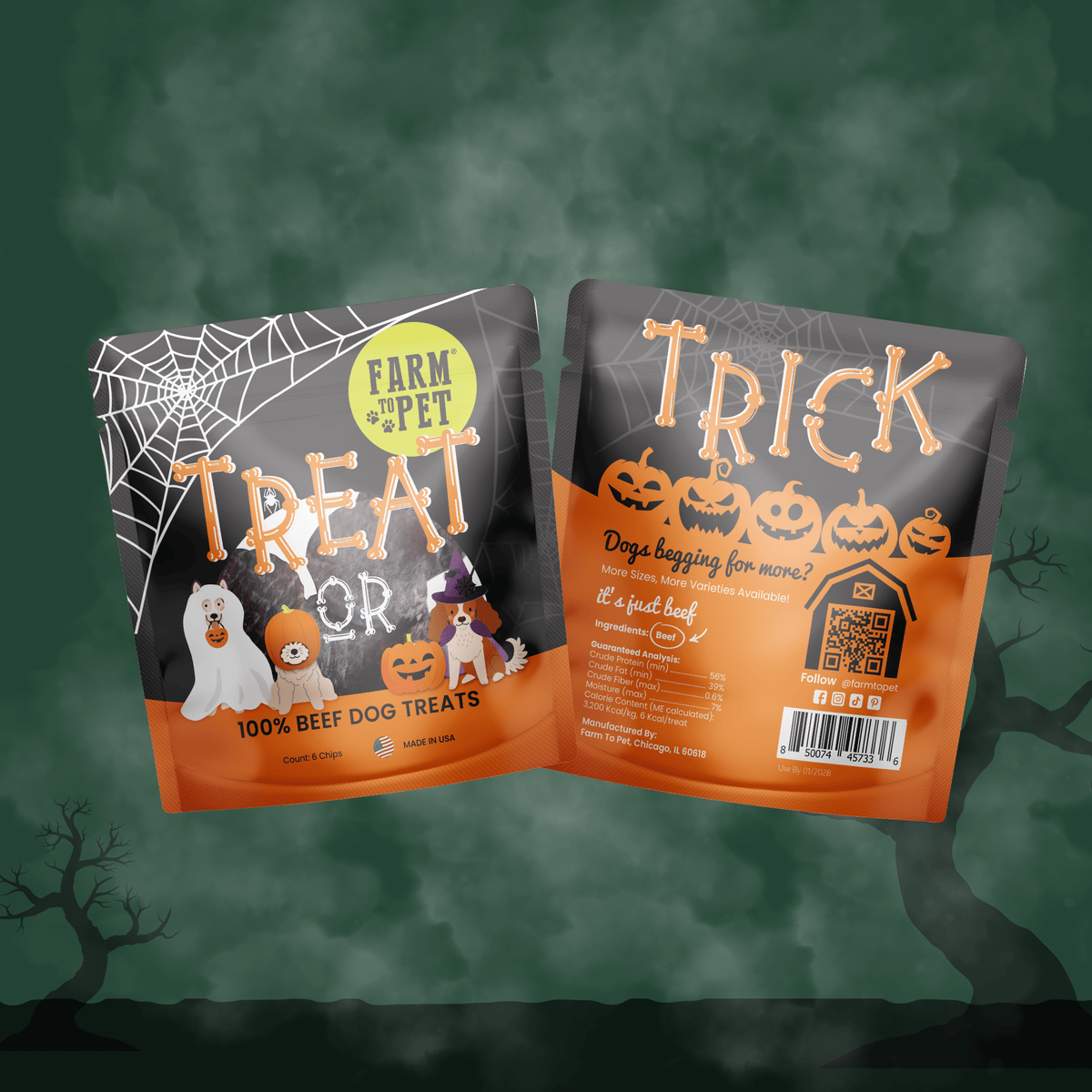 Halloween Dog Treat Snack Pack Bundle - My Home Sweet Home